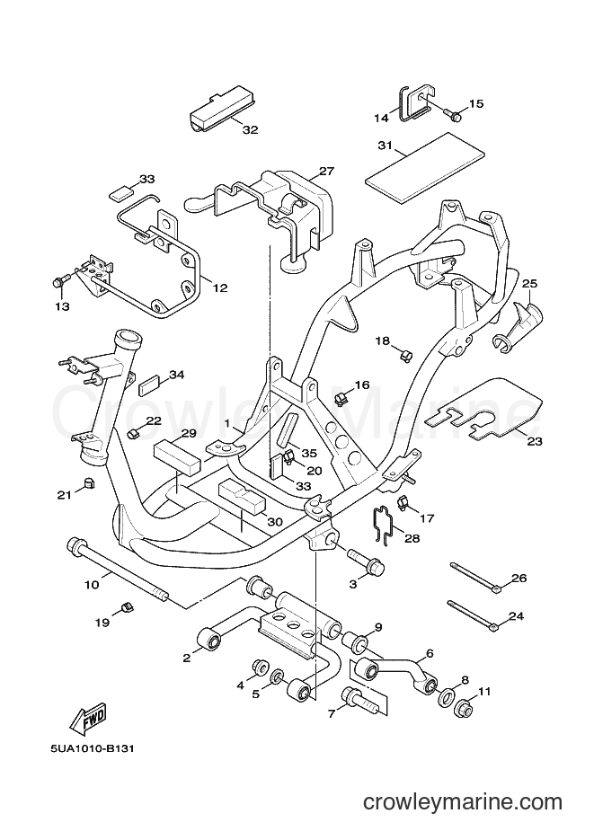 Yamaha Motors XC125 (5ML3) [020] - FRAME