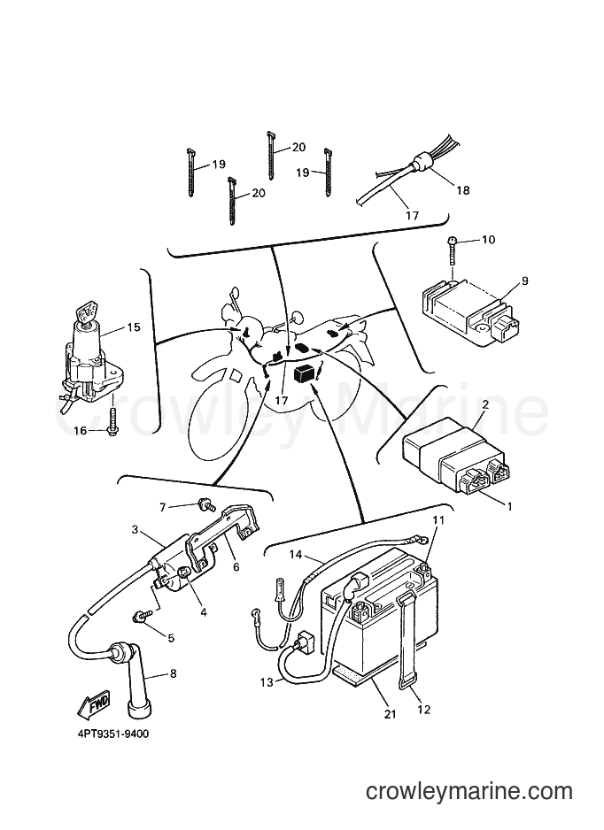 Yamaha Motors XT600E (4PTA) [030] - ELECTRICAL 1