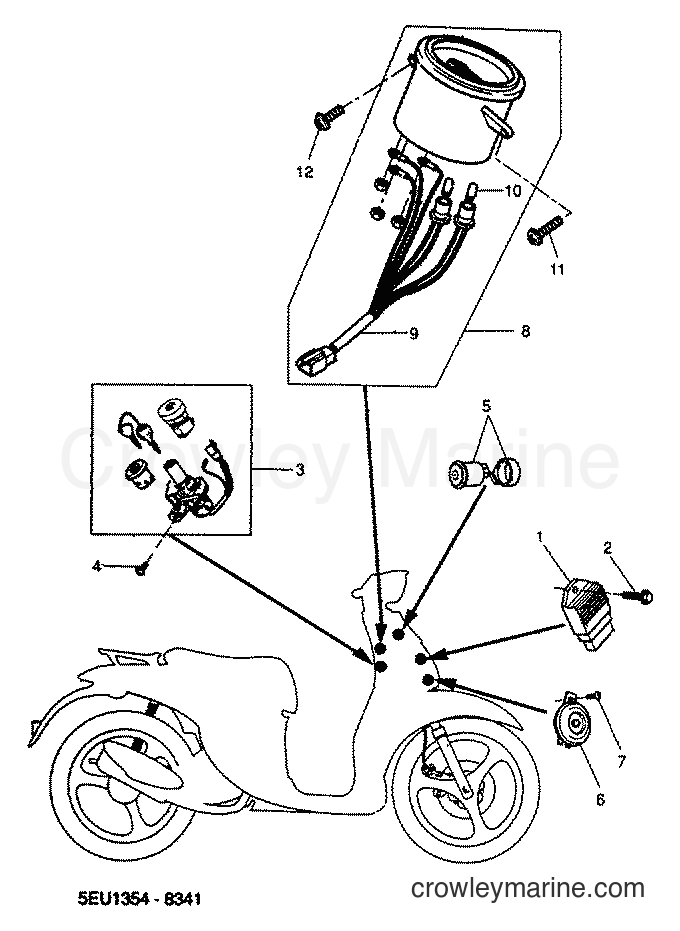 2001 Scooter YH50 - YH50 (5PF1) [030] - ELECTRICAL 1