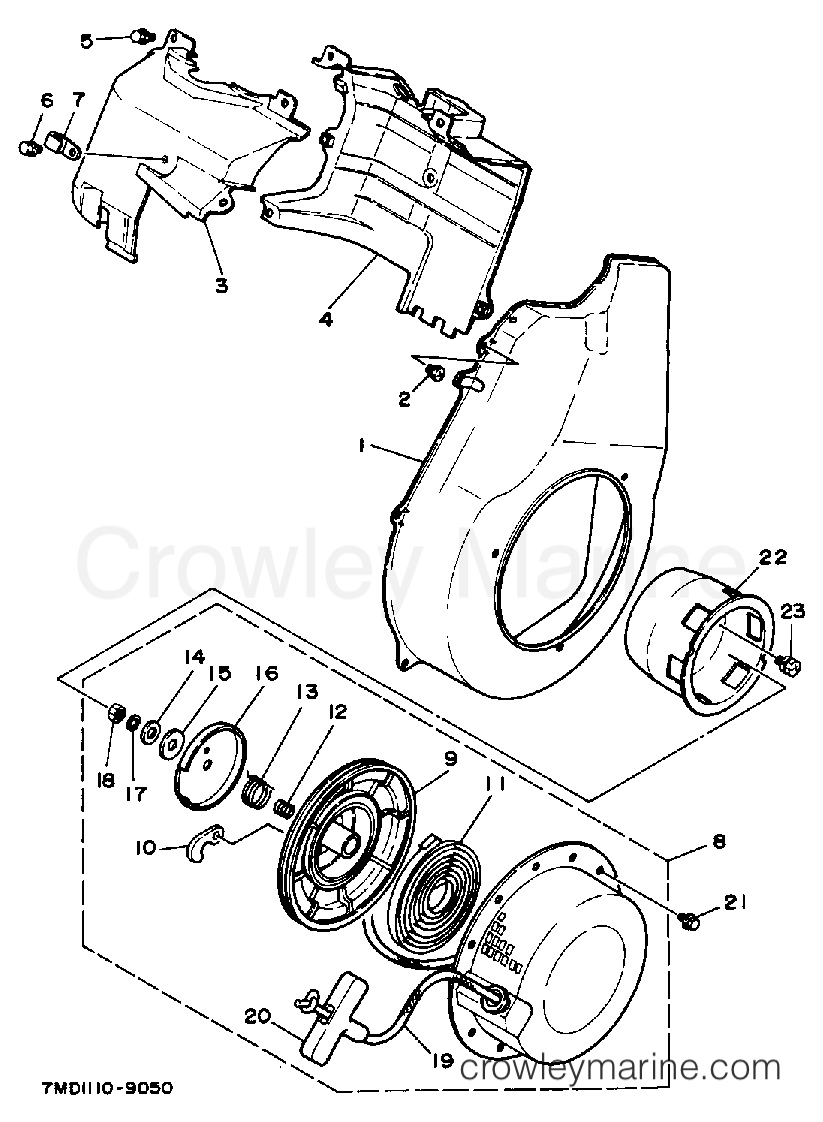 Yamaha Motors EF6000E - AIR SHROUD STARTER