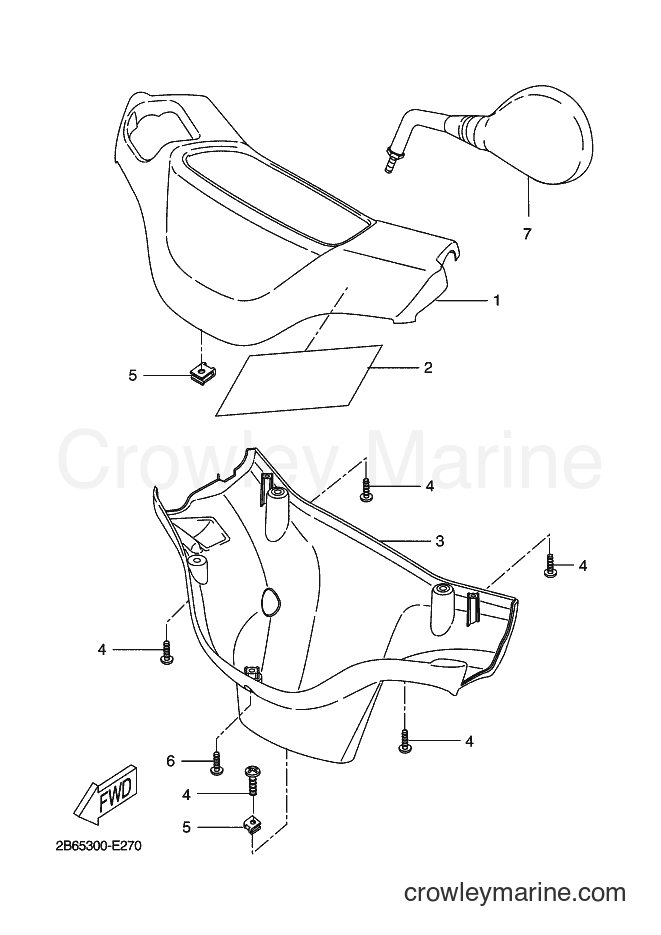 2006 Scooter CW50L - CW50L (2B66) [030] - COWLING 1
