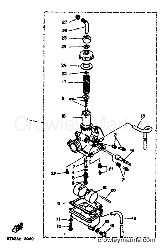 1983 Scooter DT80MX - DT80MX (36N) [999] - CARBURETOR
