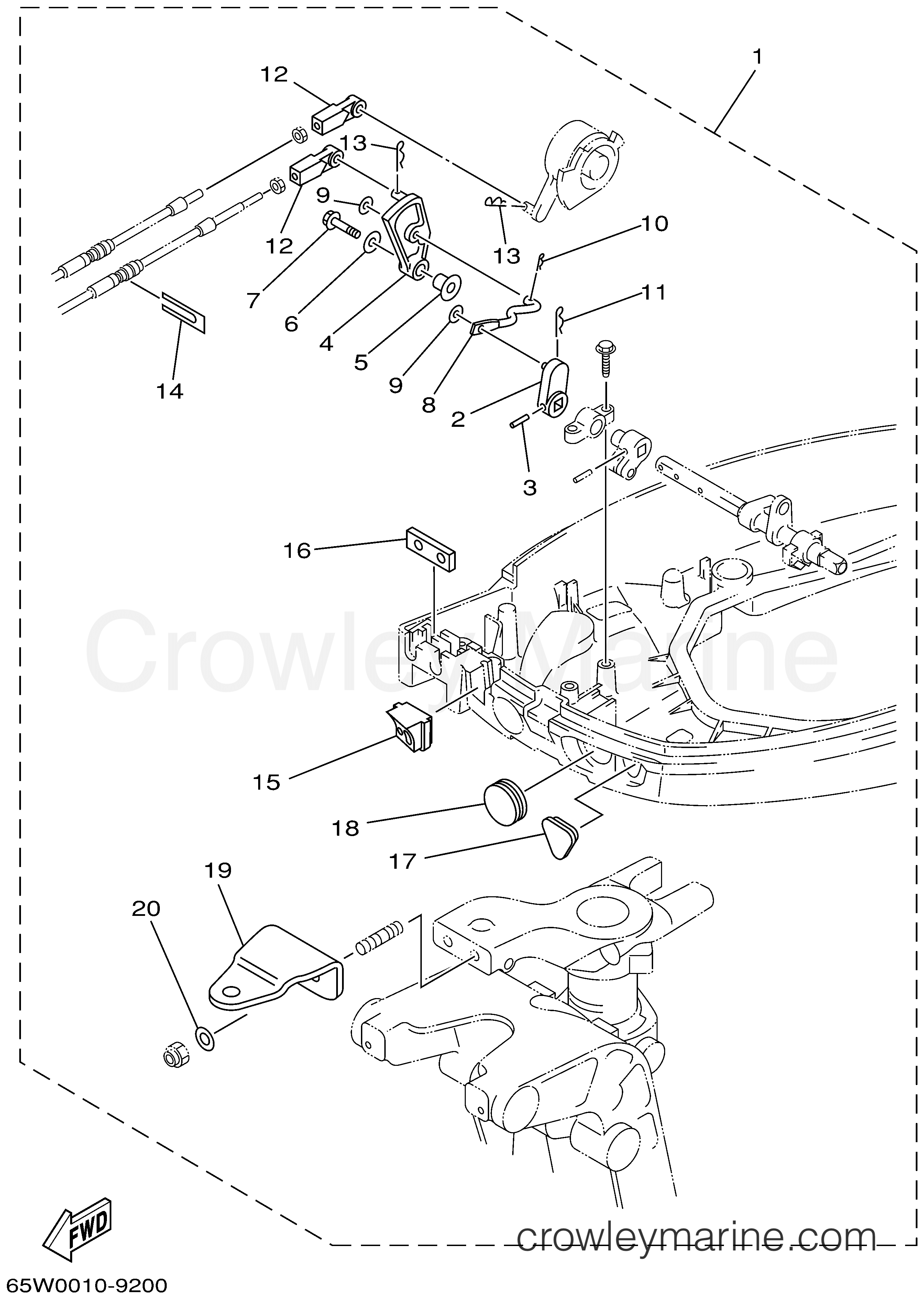 Yamaha Motors F25MSHA - REMO CON ATTACHMENT