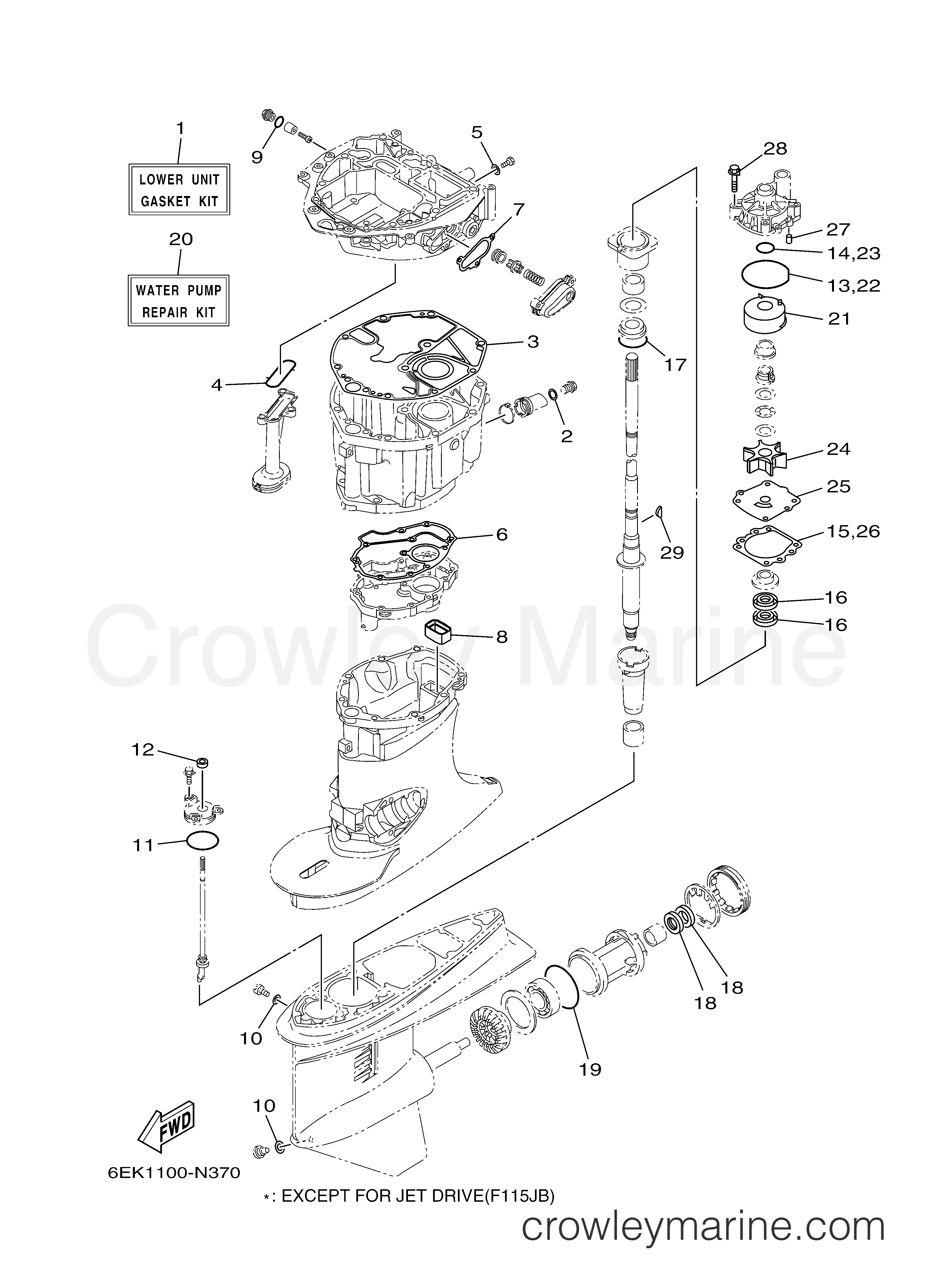 Yamaha Motors F115LB - REPAIR KIT 2