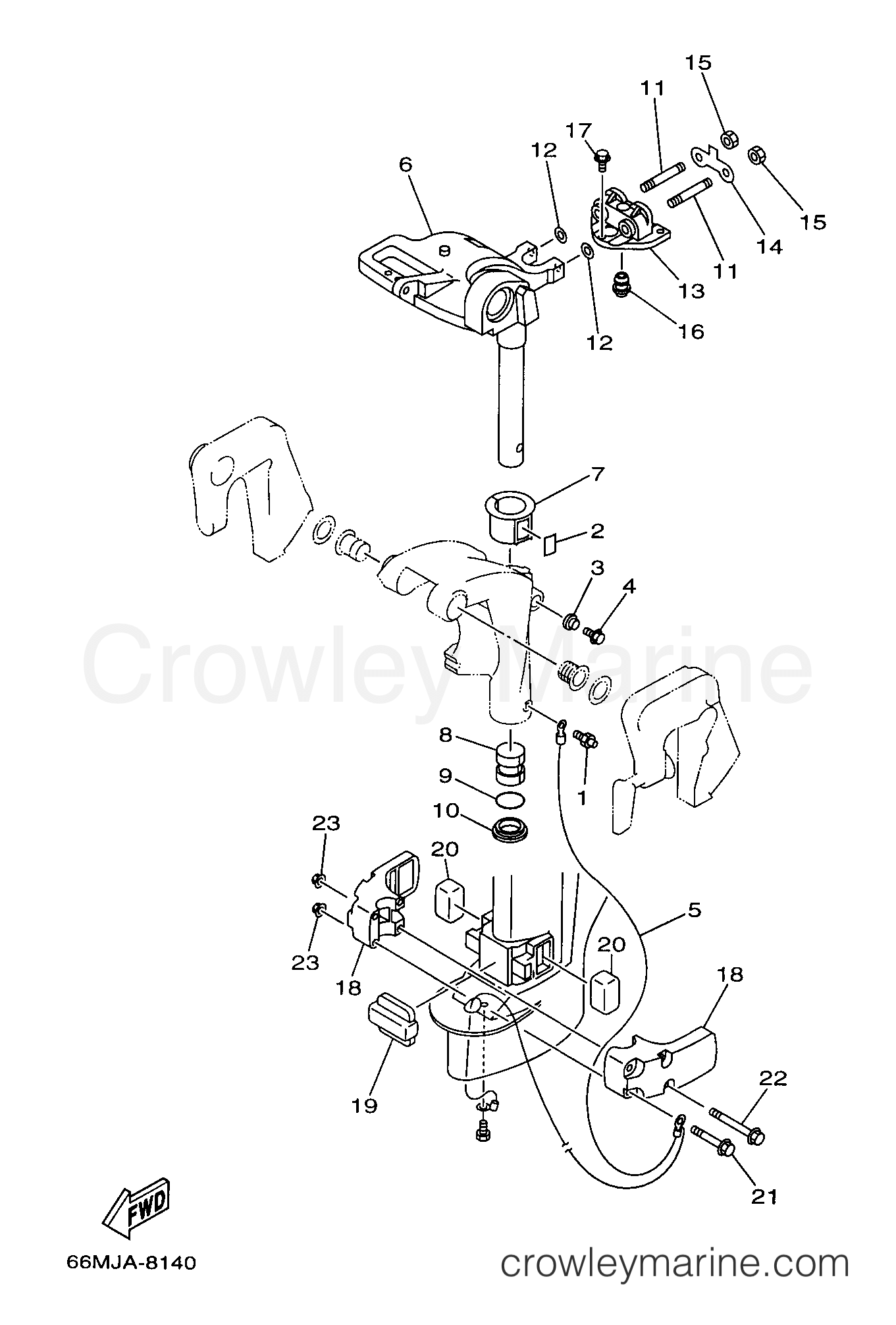 Yamaha Motors F15ELHX - BRACKET 2