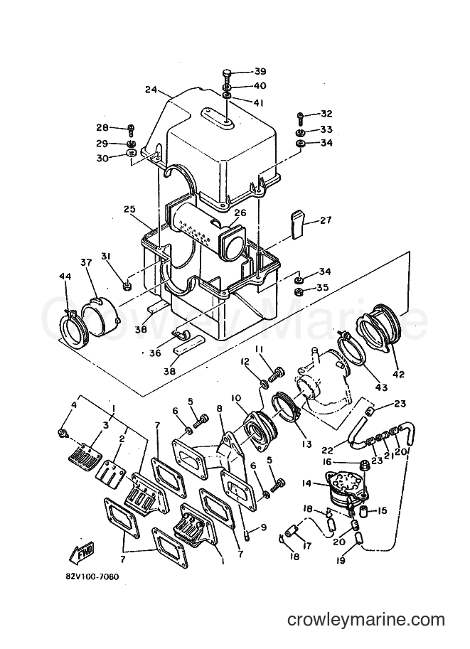 1988 Snowmobile XL540 - XL540 (83W0) [030] - INTAKE