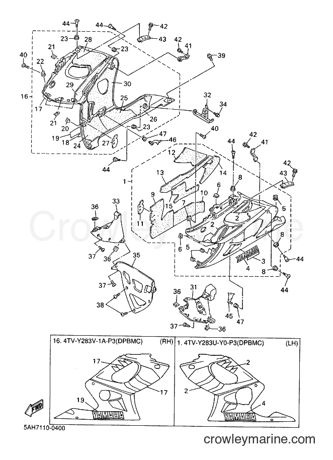 Yamaha Motors YZF600R (4WF5) [010] - COWLING 2