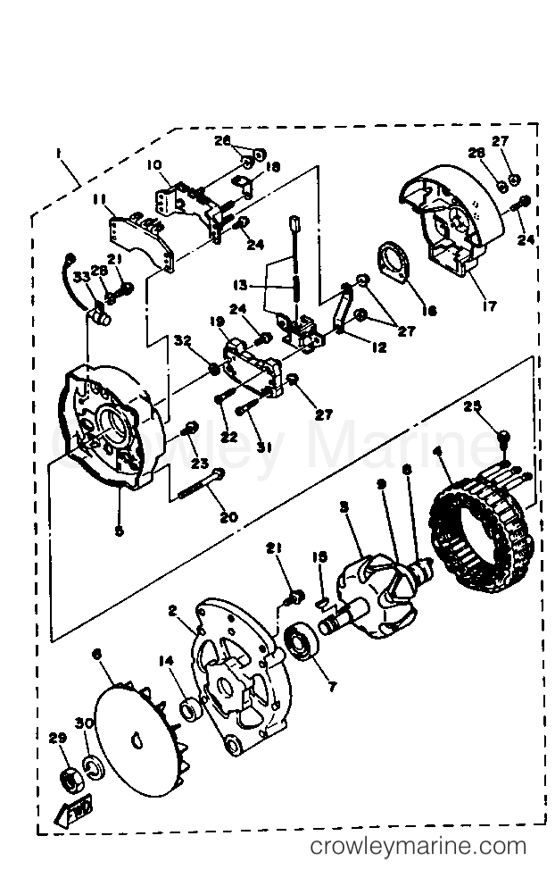 Yamaha Motors V8_5.7_ENGINE_EST - ALTERNATOR ASSEMBLY