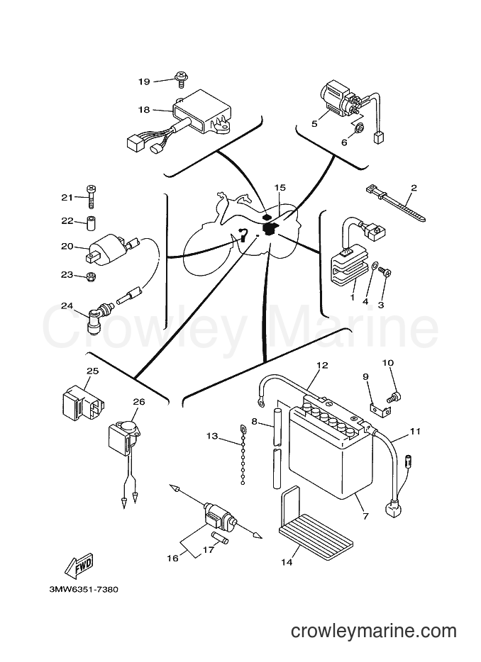 1997 Street Bike SR125 - SR125 (3MW6) [030] - ELECTRICAL 1