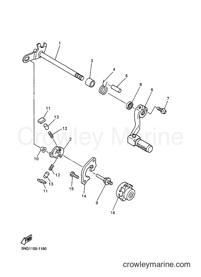 2002 Dirt Bike WR400F - WR400F (5GSA) [030] - SHIFT SHAFT