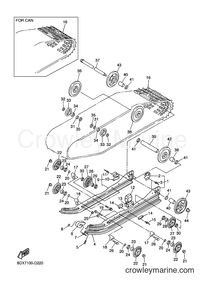 2007 Snowmobile VT500XL - VT500XL (8DX9) [010] - TRACK SUSPENSION 1