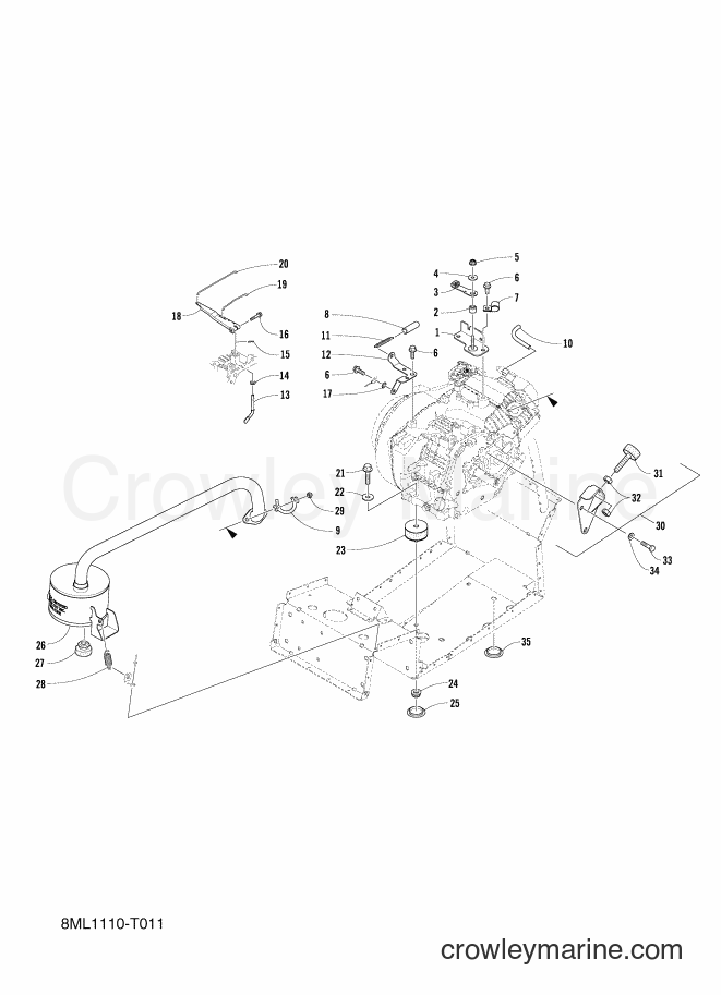Yamaha Motors SXR200 (8ML1) [010] - ENGINE ASSEMBLY