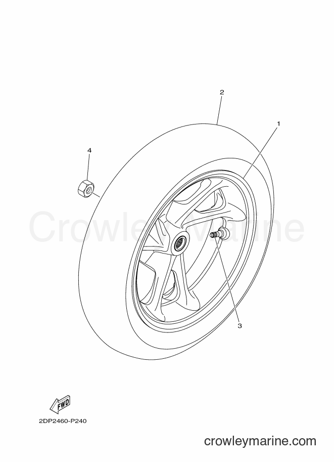 2015 Street Bike GPD150 - GPD150 (2DP2) [010] - REAR WHEEL