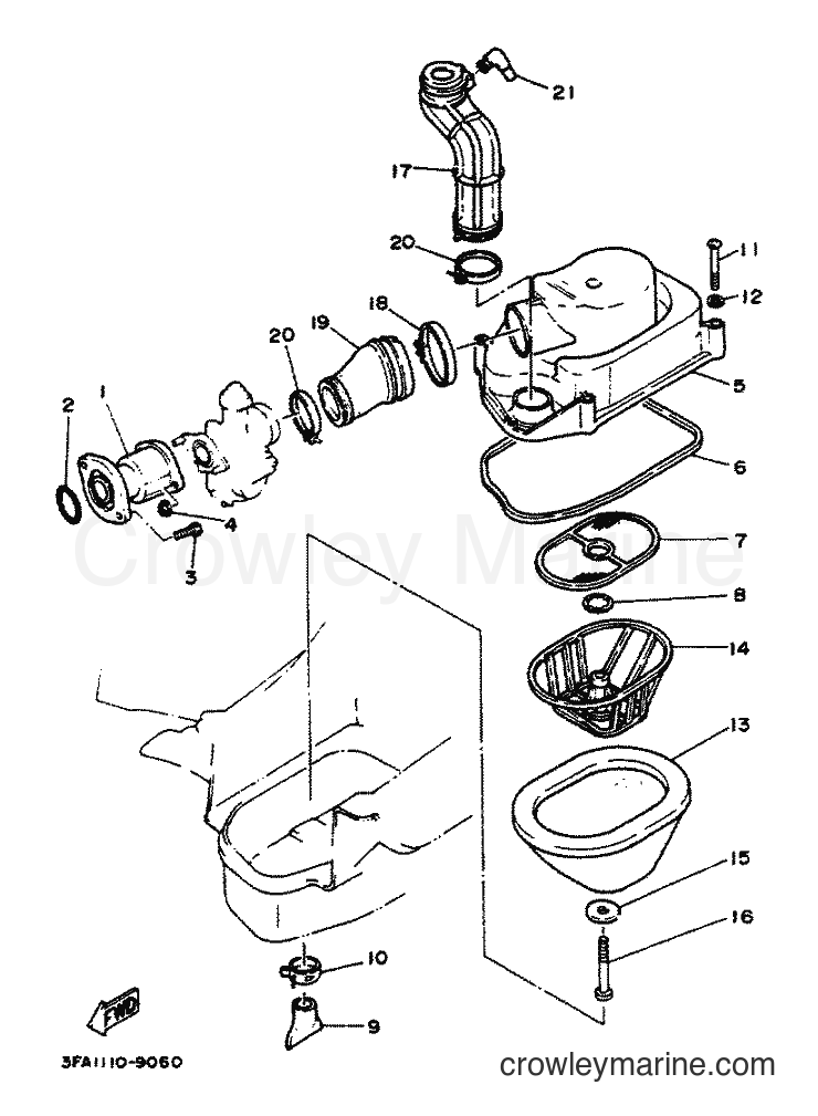 Yamaha Motors YFA1 (3FA4) [010] - AIR FILTER