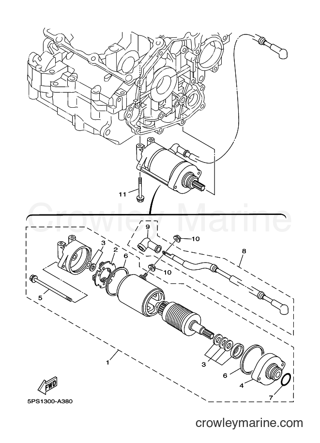 2006 Street Bike TDM900A - TDM900A (2B02) [080] - STARTING MOTOR