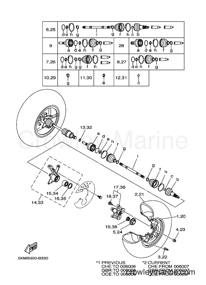 2003 ATV YFM660FWA - YFM660FWA (5KMB) [010] - FRONT WHEEL