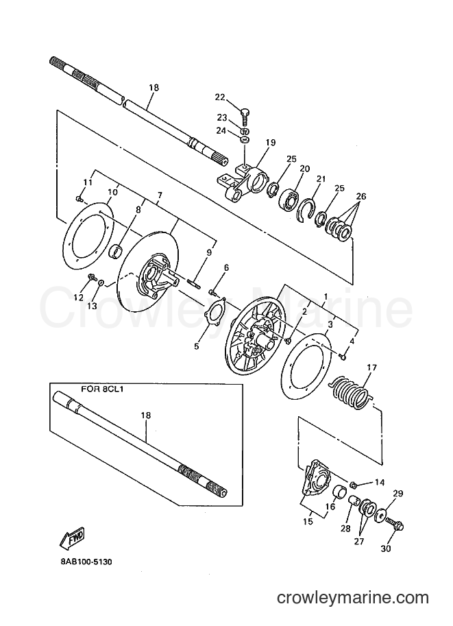 Yamaha Motors VX500ST (8BN2) [020] - SECONDARY SHEAVE