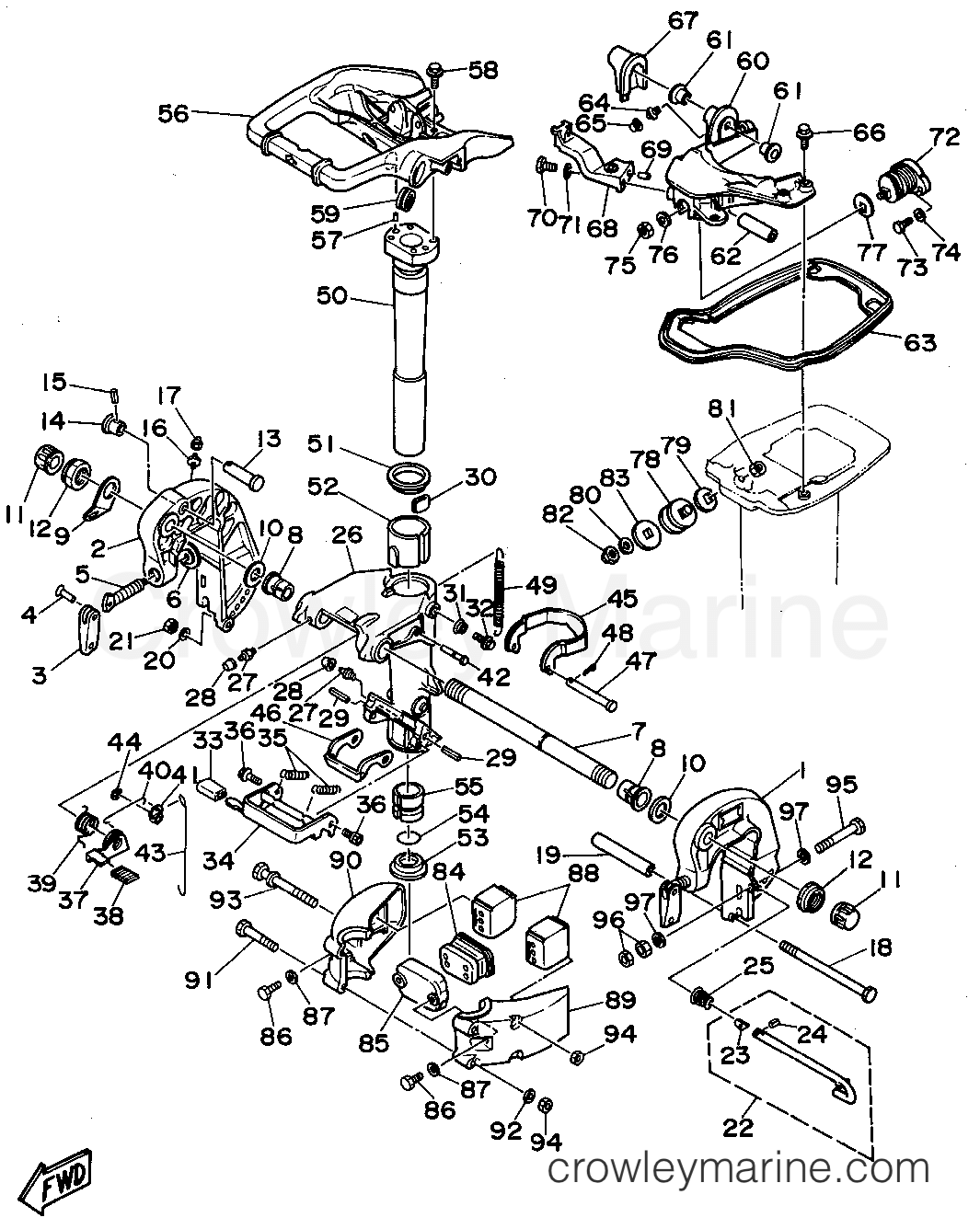 Yamaha Motors C25ELHS - BRACKET 1