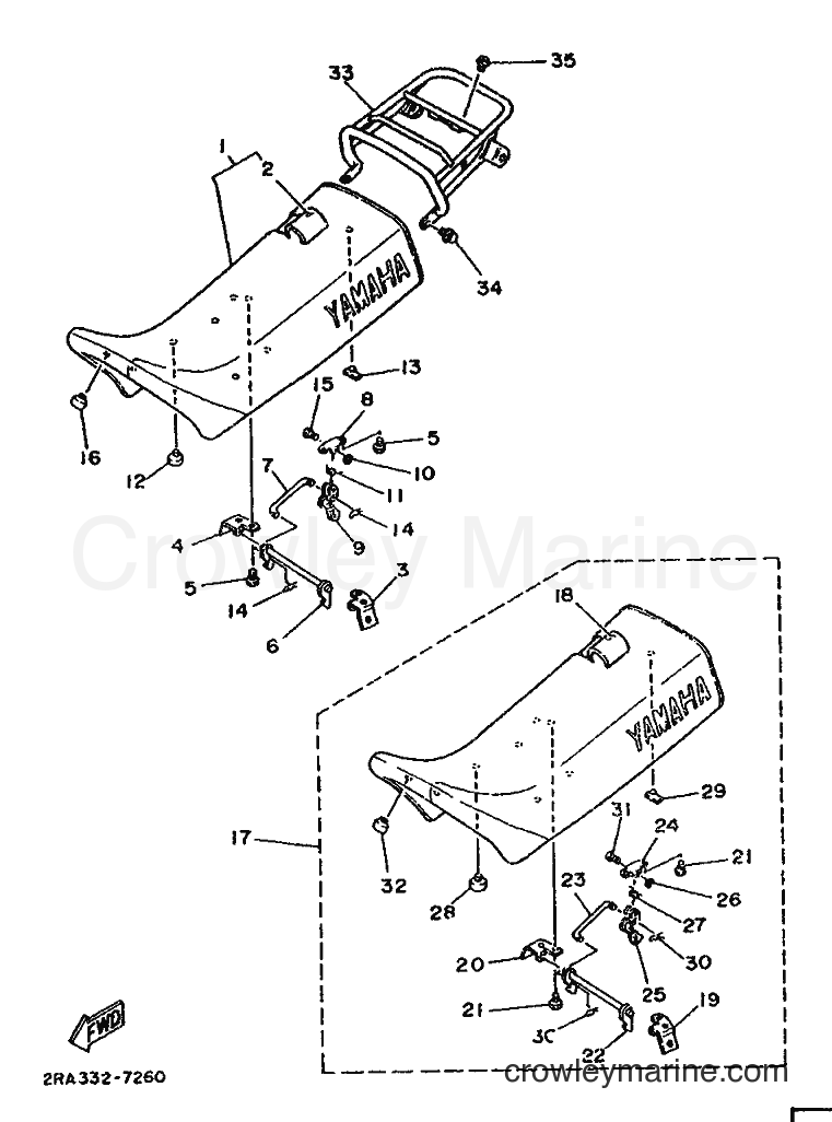 1987 Scooter DT80LC - DT80LC (2UW) [999] - SILLIN