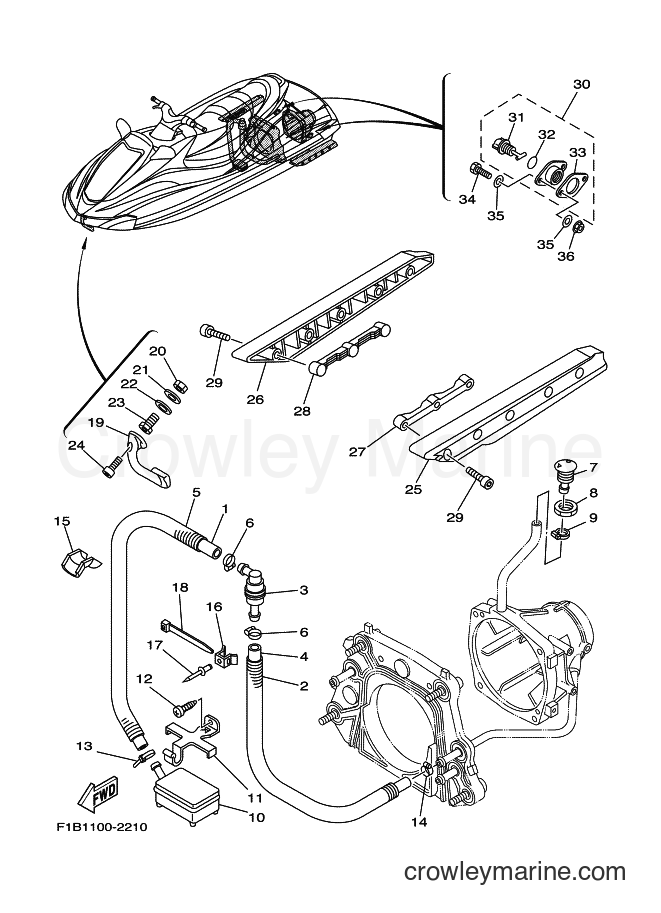 Yamaha Motors ENG FOR FZ1000A (60EA) [030] - HULL & DECK