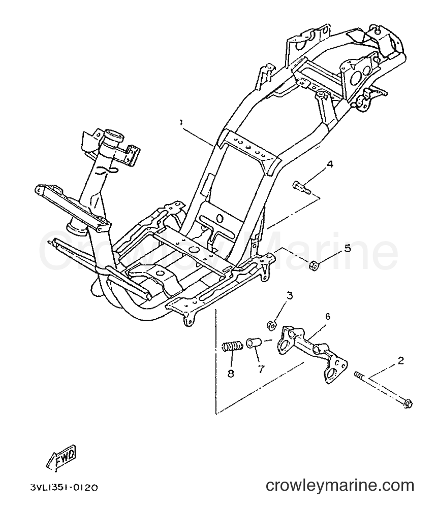 1996 Scooter CW50 - CW50 (4VV2) [999] - FRAME