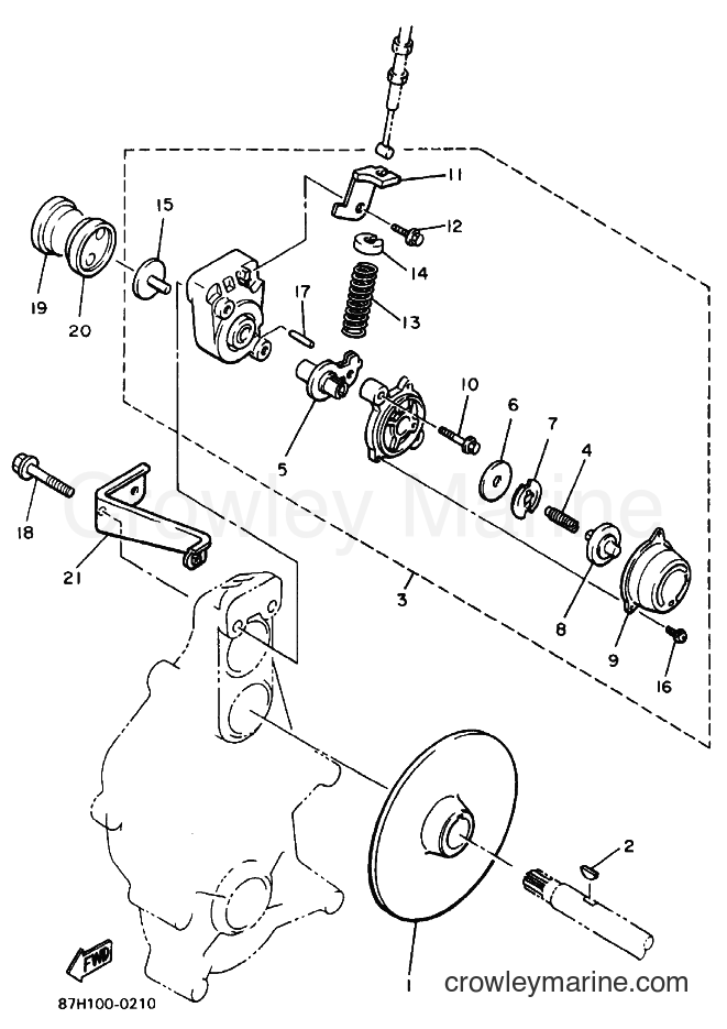 1994 Snowmobile PZ480 - PZ480 (8BF1) [020] - BRAKE