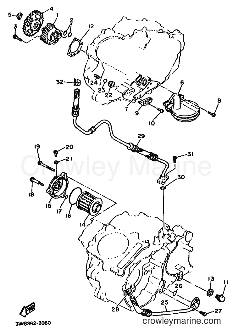 Yamaha Motors XT500E (3WS3) [999] - OIL PUMP