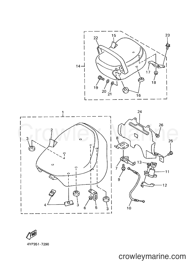 Yamaha Motors XVZ1300A (4YP4) [040] - SEAT