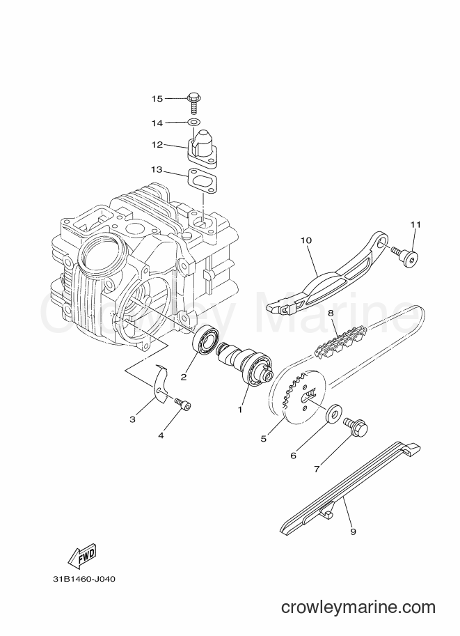 2010 Scooter T115SEC - T115SEC (31B2) [010] - CAMSHAFT & CHAIN