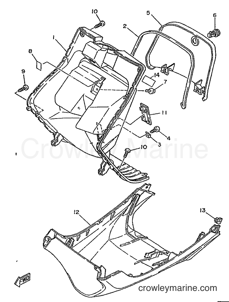 1996 Scooter YA50F - YA50F (4SN2) [999] - LEG SHIELD