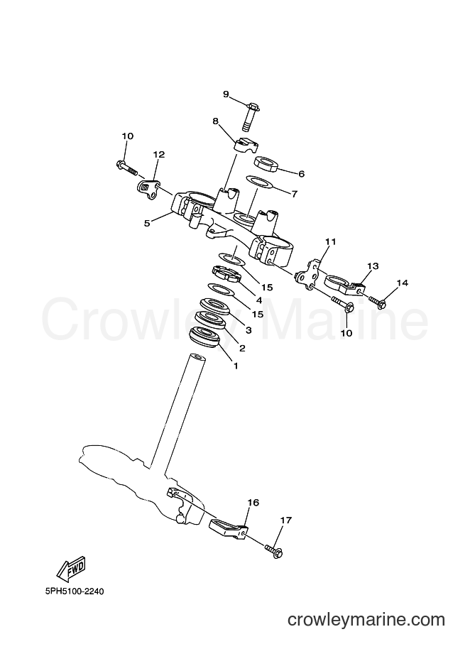 2002 Dirt Bike WR250F - WR250F (5PH6) [080] - STEERING