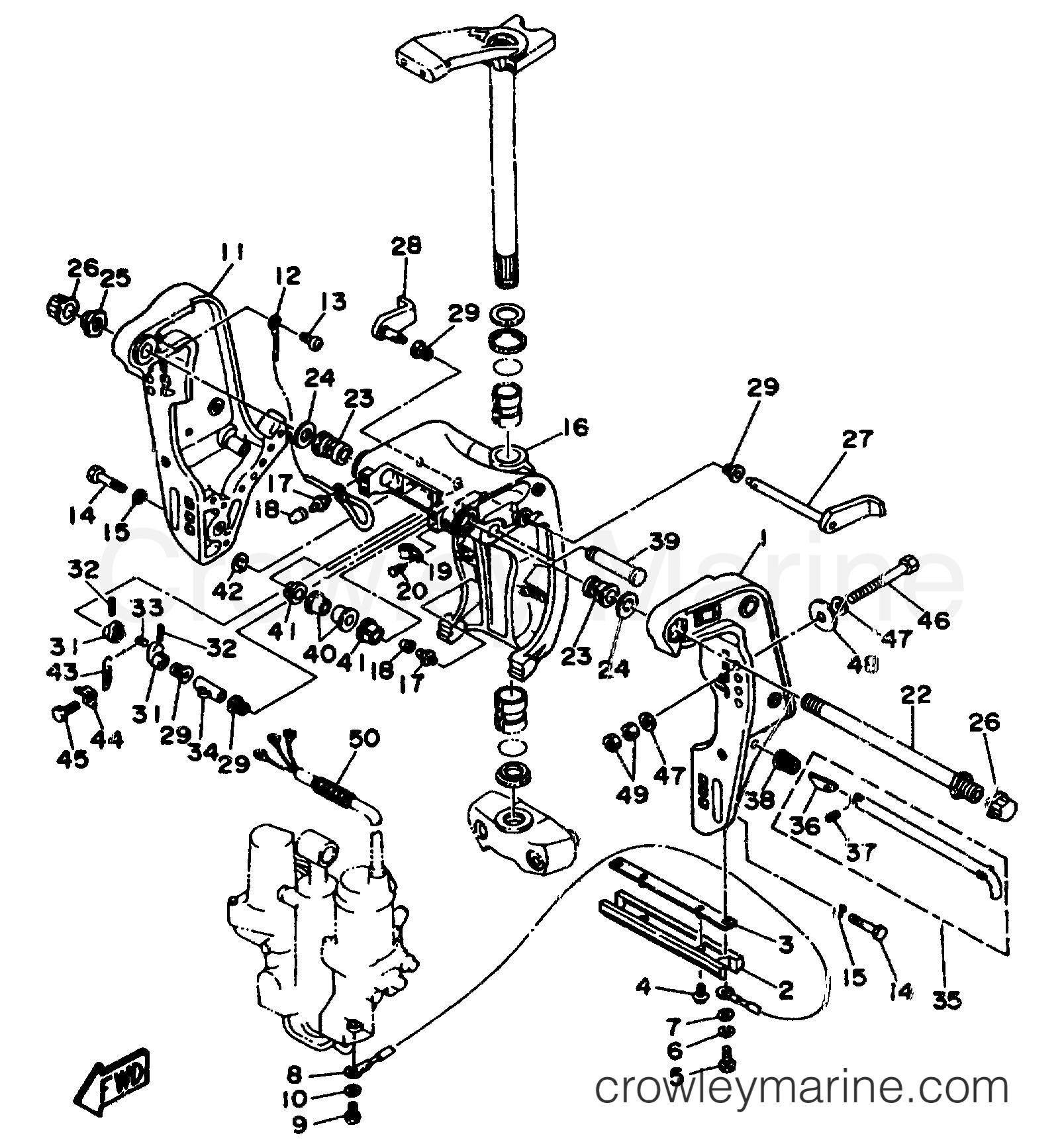 Yamaha Motors C60TLRX - BRACKET 1