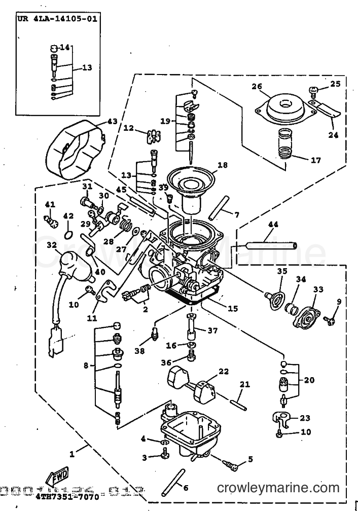 1999 Scooter XC125TR - XC125TR (4THH) [010] - CARBURETOR
