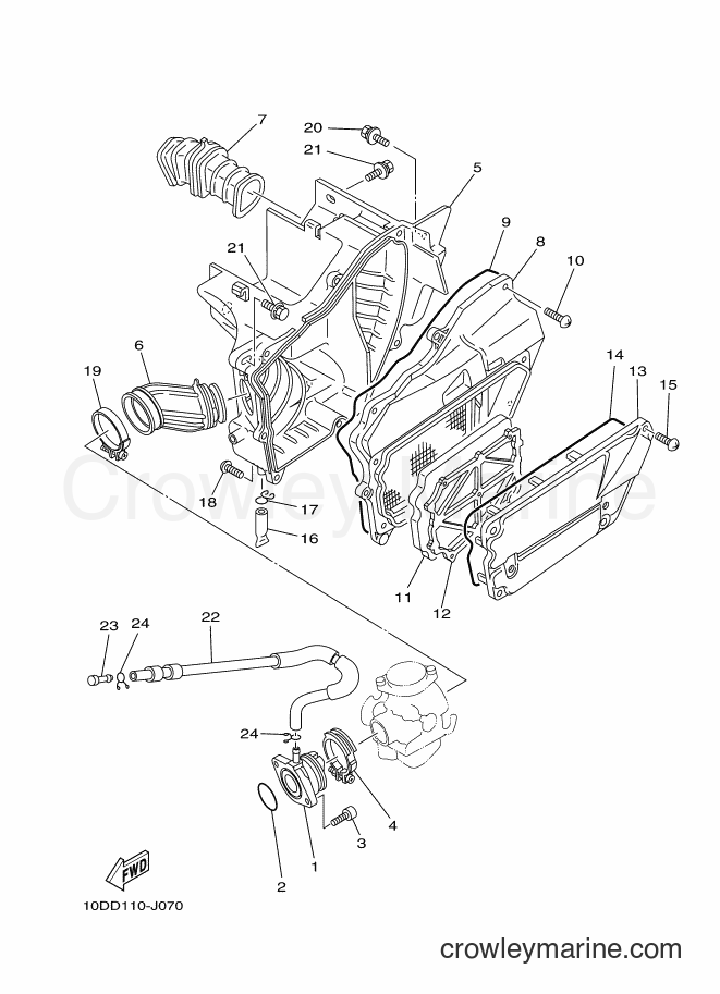 2012 Dirt Bike TW200E - TW200E (10DP) [010] - INTAKE