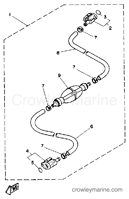 Yamaha Motors 150ETXJ - FUEL SYSTEM 2