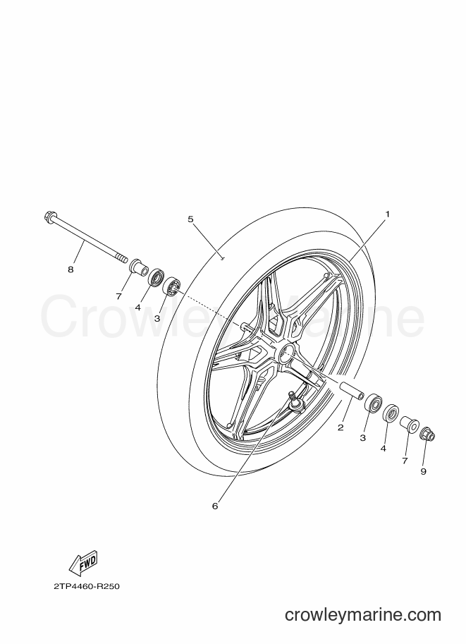 2016 Street Bike FZ150 - FZ150 (2TP5) [010] - FRONT WHEEL