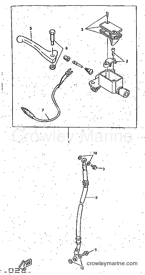 1997 Scooter CW50RS - CW50RS (4YA2) [999] - FRONT MASTER CYLINDER