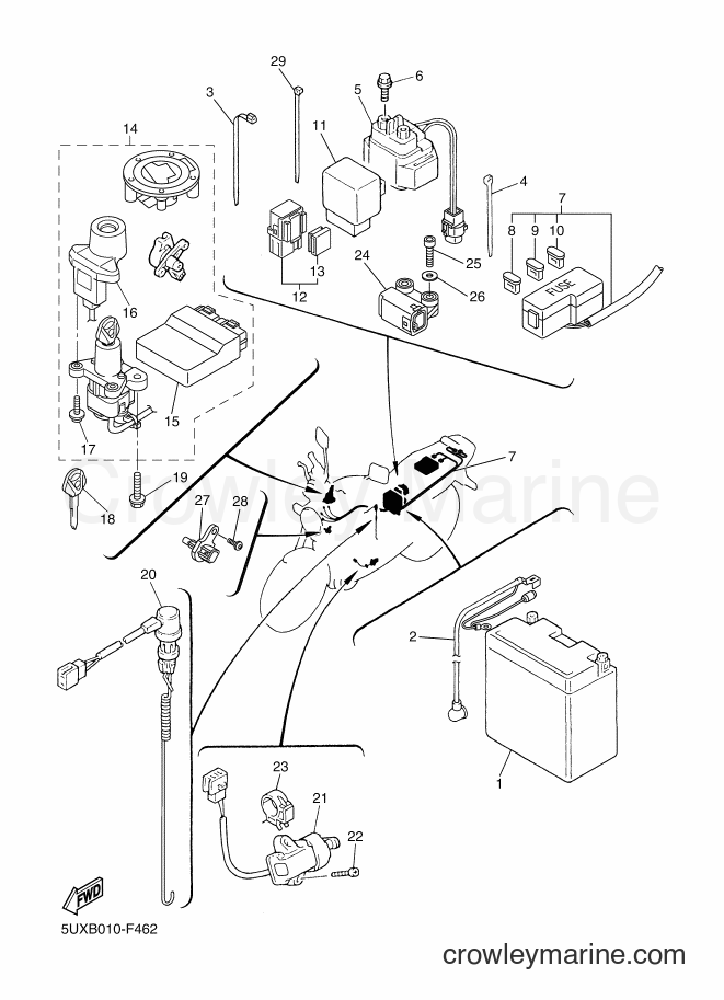 Yamaha Motors XJR1300 (5UXK) [010] - ELECTRICAL 2