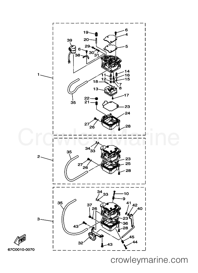 Yamaha Motors F40B (67C) [110] - CARBURETOR