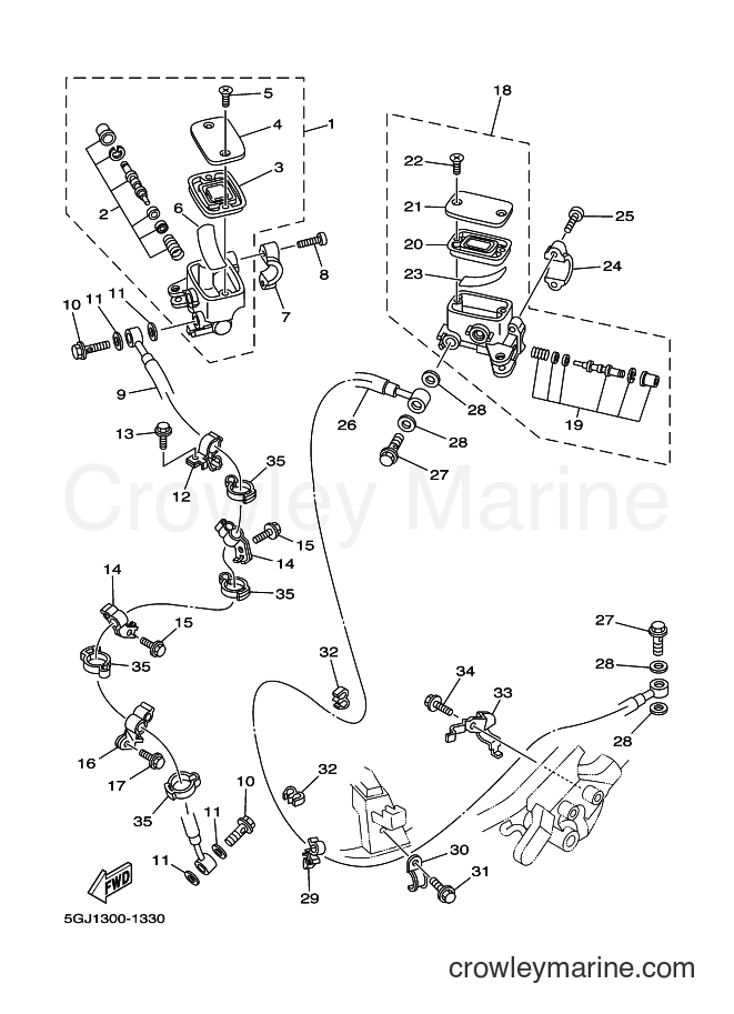 Yamaha Motors XP500 (5GJ9) [040] - FRONT MASTER CYLINDER