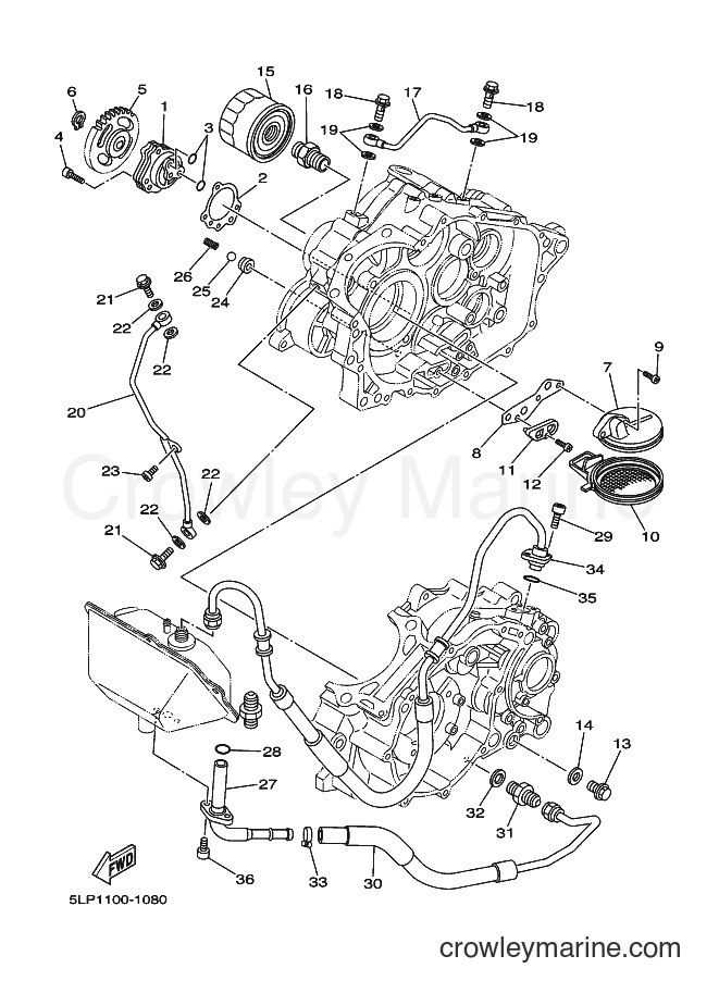 2001 ATV YFM660R - YFM660R (5LP2) [010] - OIL PUMP