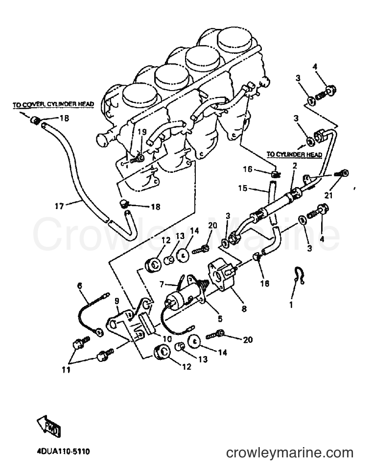 Yamaha Motors XJ600S (4DUF) [010] - AIR INDUCTION SYSTEM