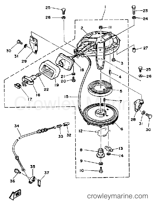 Yamaha Motors 15ELD - MANUAL STARTER