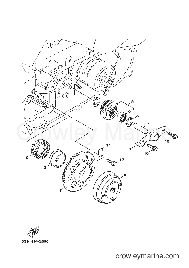 2010 Scooter YW125 - YW125 (1CE1) [050] - STARTER