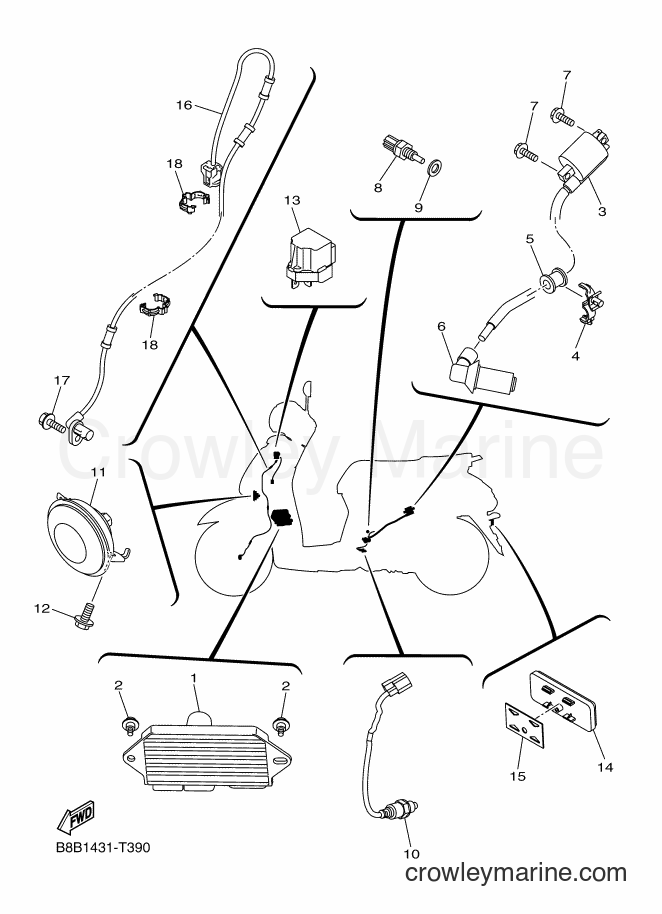 2018 Street Bike LTF125-A - LTF125-A (B8B2) [010] - ELECTRICAL 3
