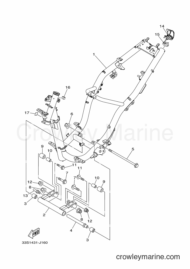 Yamaha Motors AL125C (33S6) [010] - FRAME