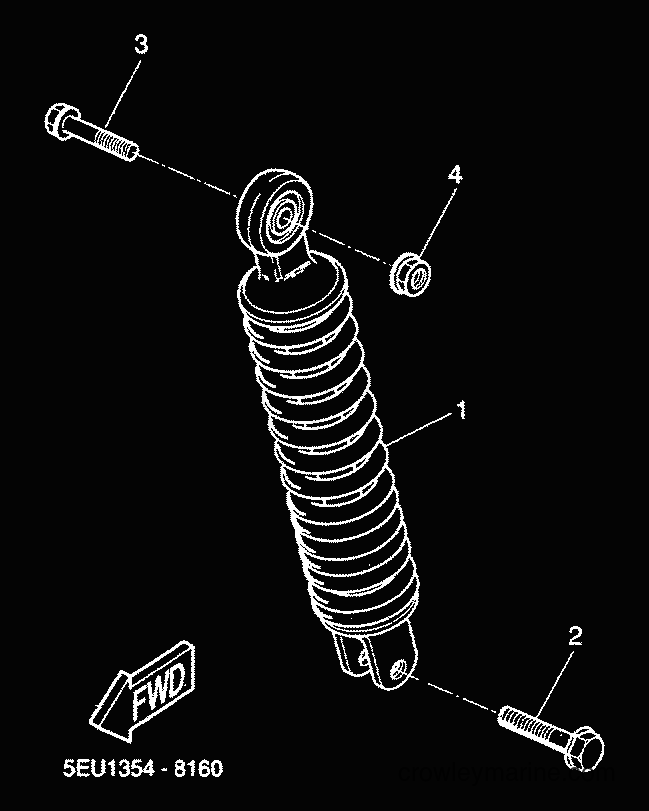 2000 Scooter YH50 - YH50 (5LD5) [020] - REAR SUSPENSION