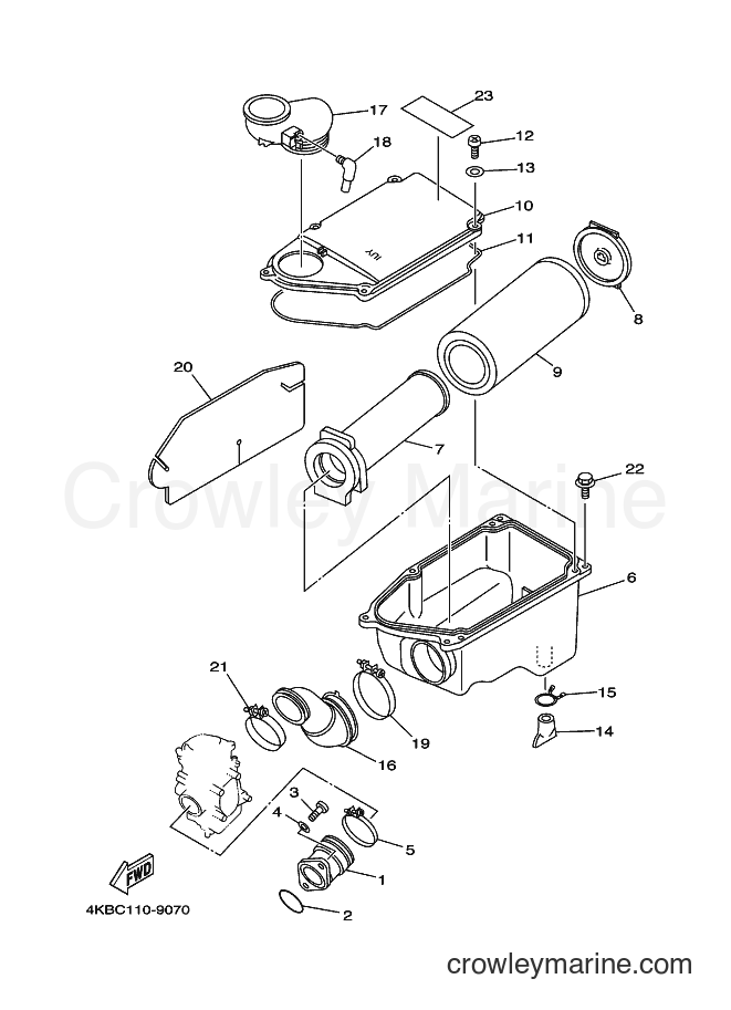 2003 ATV YFM350FW-X - YFM350FW-X (4KBW) [010] - INTAKE