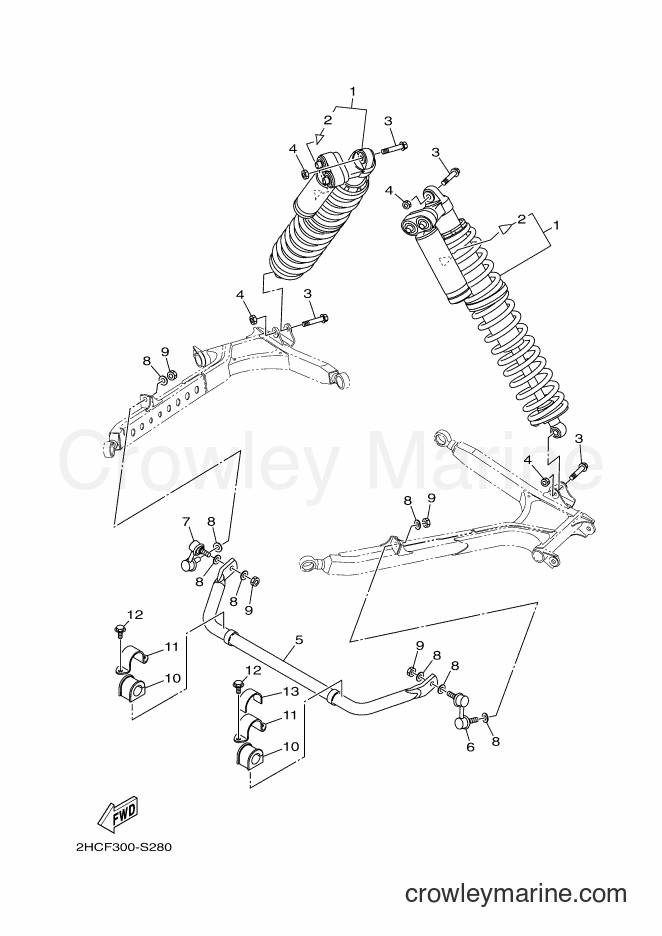 2017 ATV YXZ1000ETS - YXZ1000ETS (B577) [010] - REAR SUSPENSION