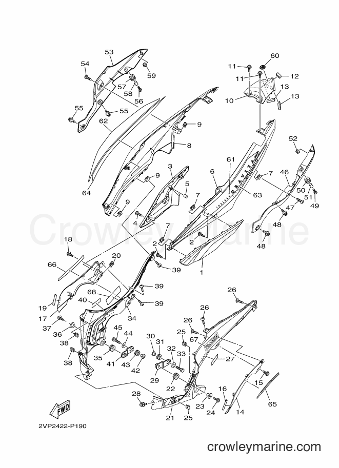 2015 Scooter T115FSEC - T115FSEC (2VP2) [010] - SIDE COVER 2